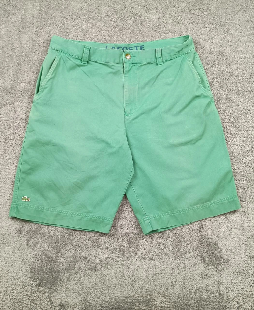 Lacoste Shorts Green Chino Classic Preppy Old Money 2000s
